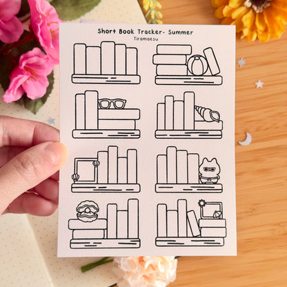Short Book Tracker - Summer Sticker Sheet
