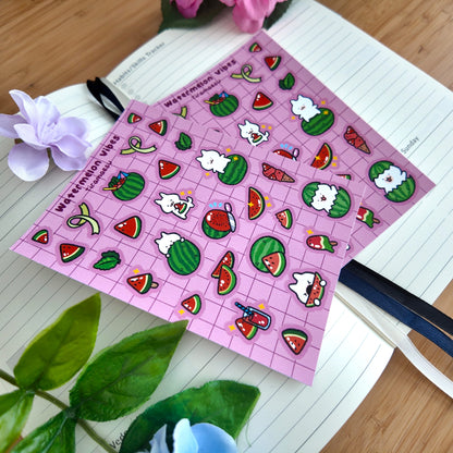 Watermelon Vibes Sticker Sheet