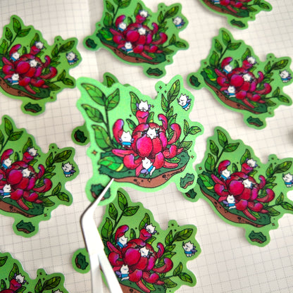 Chrysanthemum Glitter Sticker