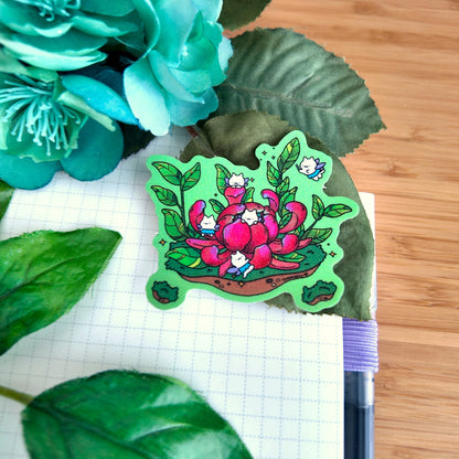 Chrysanthemum Glitter Sticker