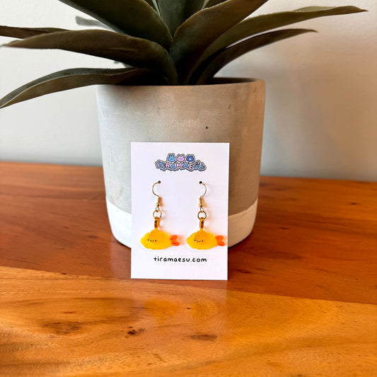 Shrimp Tempura Earrings