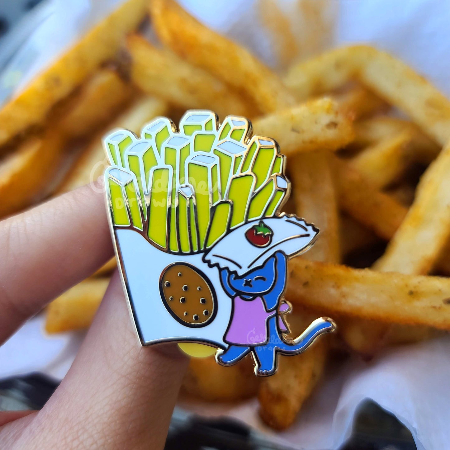 Fries Enamel Pin