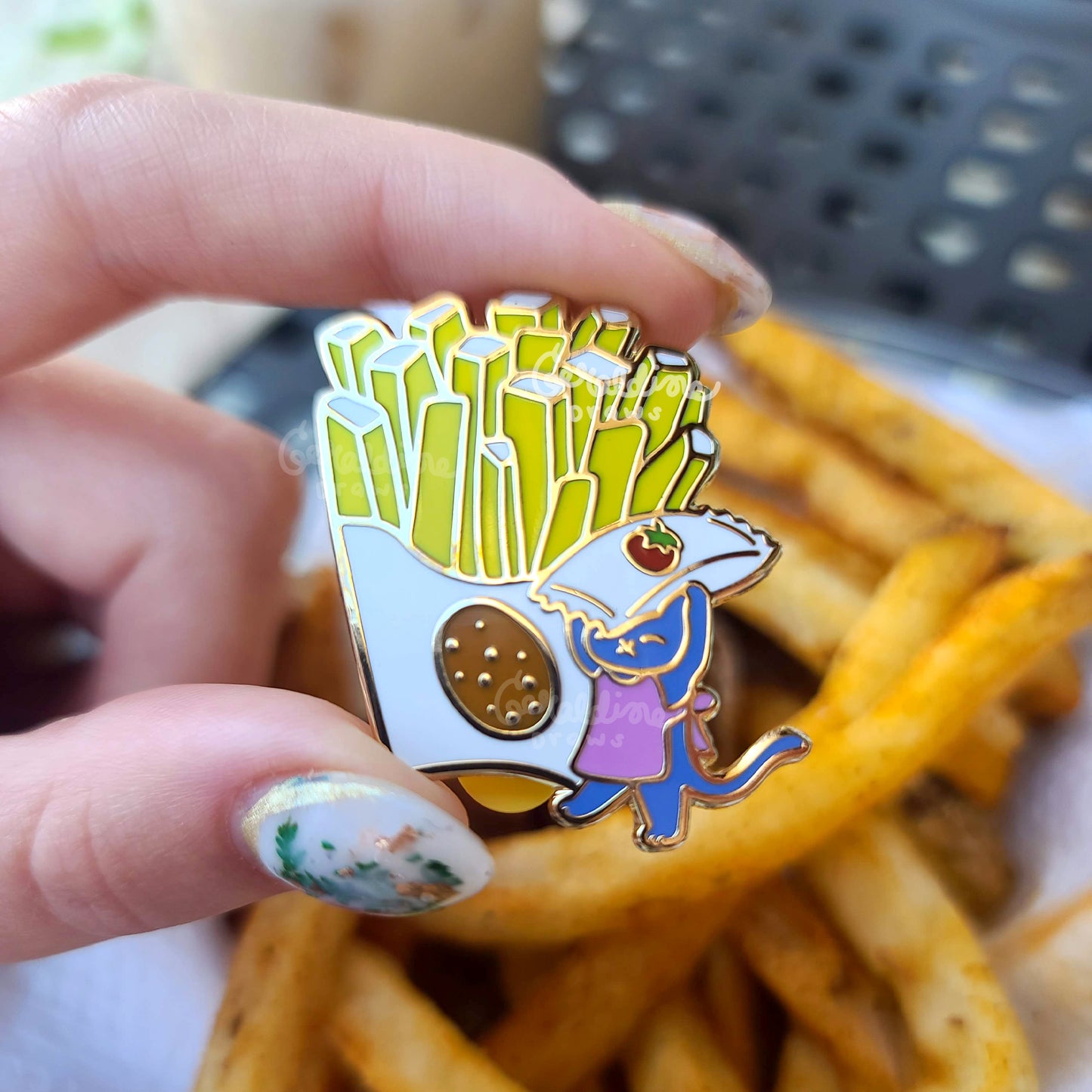 Fries Enamel Pin