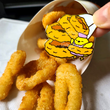 Onion Rings Enamel Pin