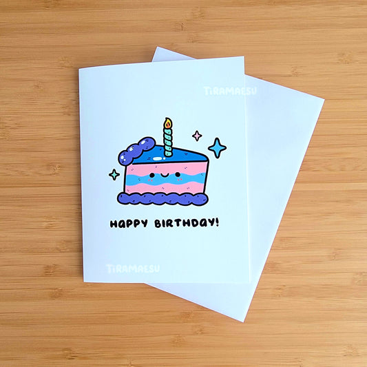 Happy Birthday Cake Greeting Card