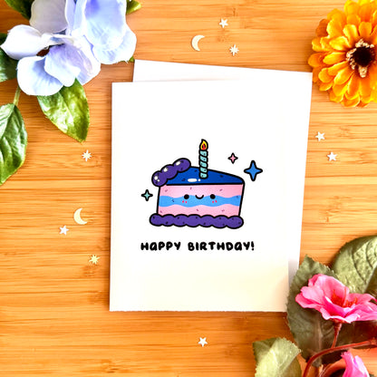 Happy Birthday Cake Greeting Card