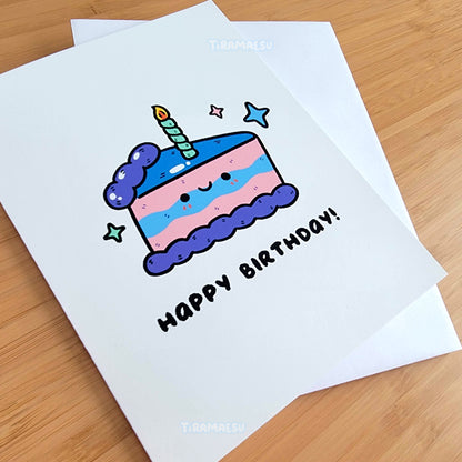 Happy Birthday Cake Greeting Card