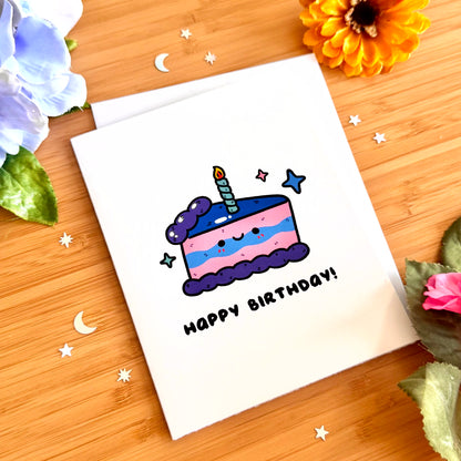 Happy Birthday Cake Greeting Card