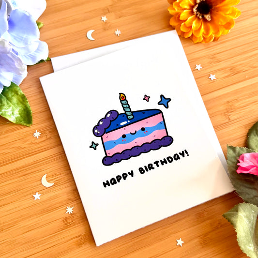 Happy Birthday Cake Greeting Card