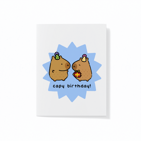 Capy Birthday Greeting Card