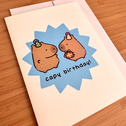 Capy Birthday Greeting Card