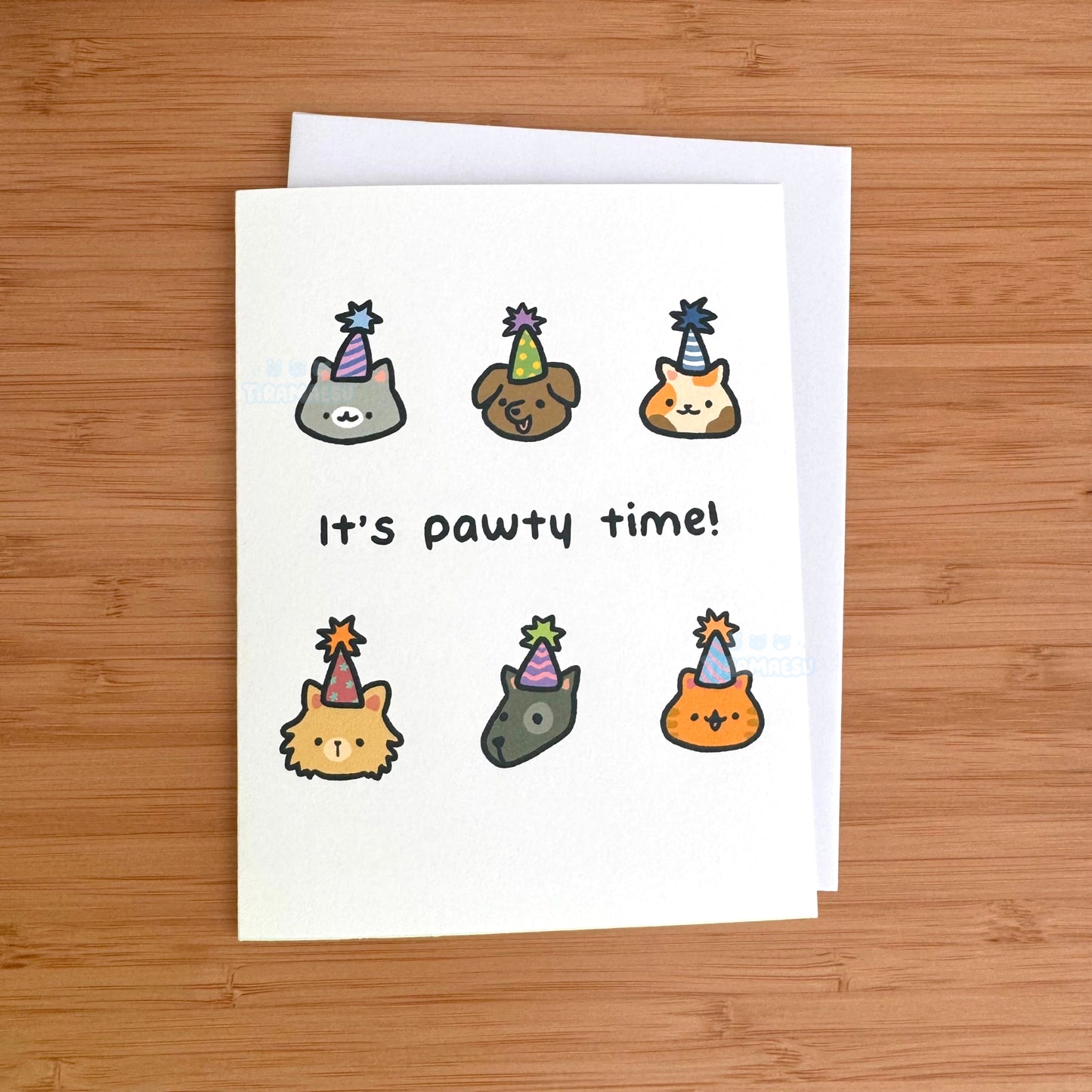 It's Pawty Time Greeting Card