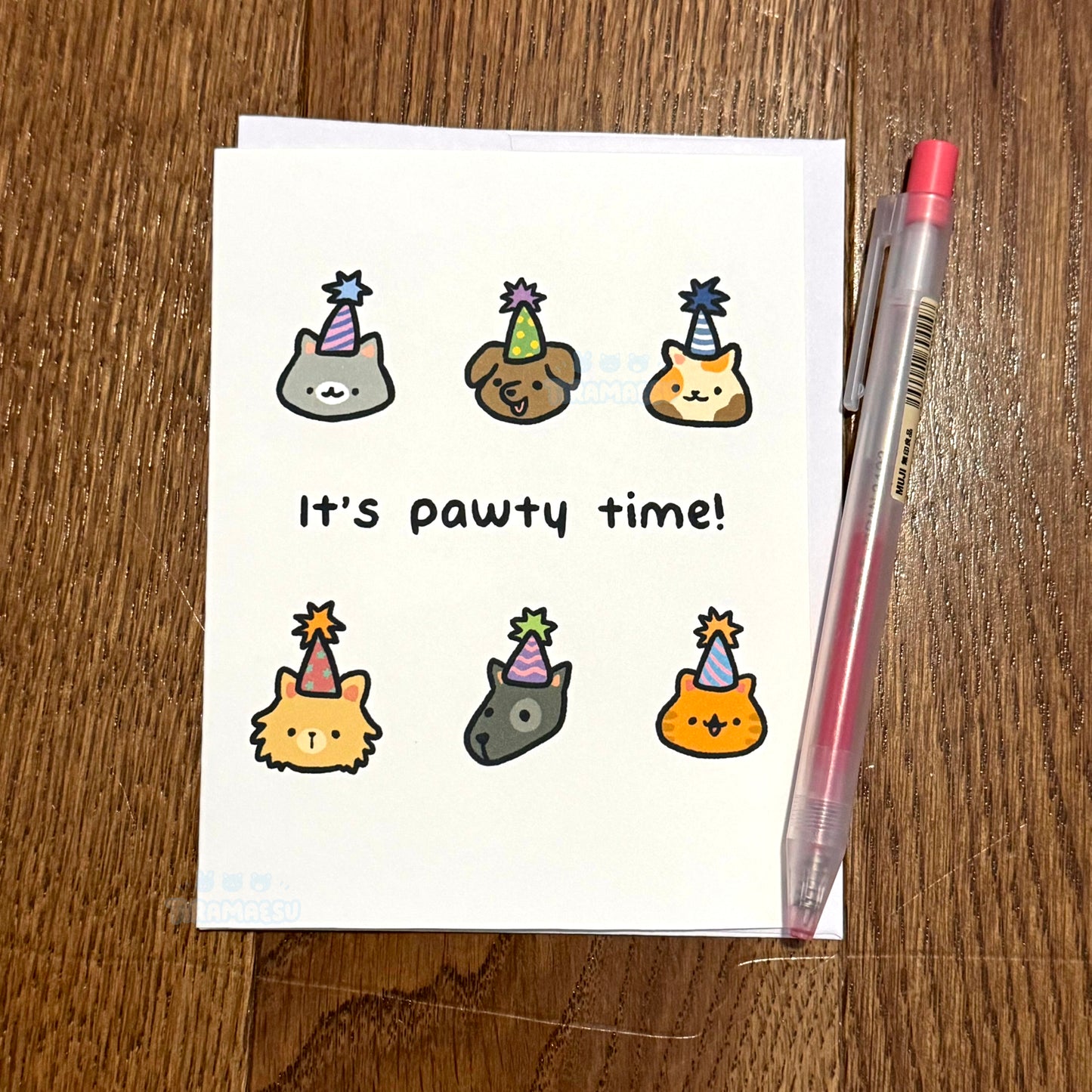 It's Pawty Time Greeting Card