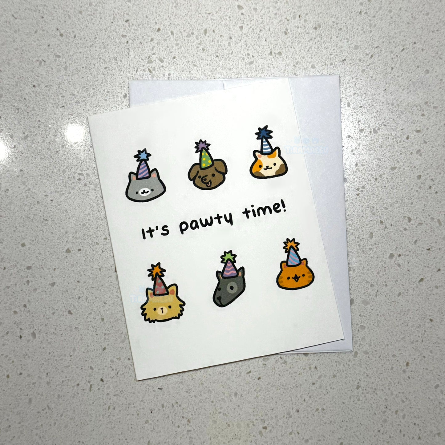 It's Pawty Time Greeting Card