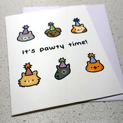 It's Pawty Time Greeting Card