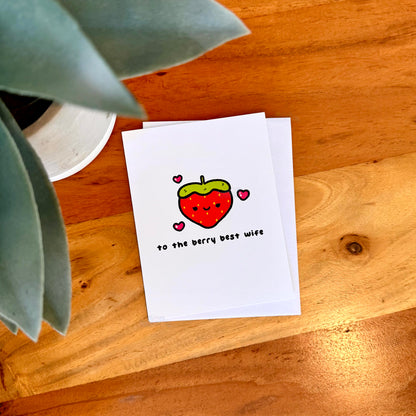 To the Berry Best Wife Greeting Card