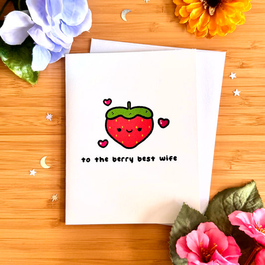 To the Berry Best Wife Greeting Card