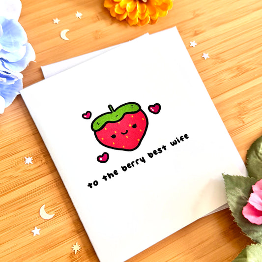 To the Berry Best Wife Greeting Card