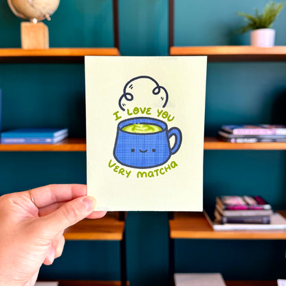 I Love You Very Matcha Greeting Card