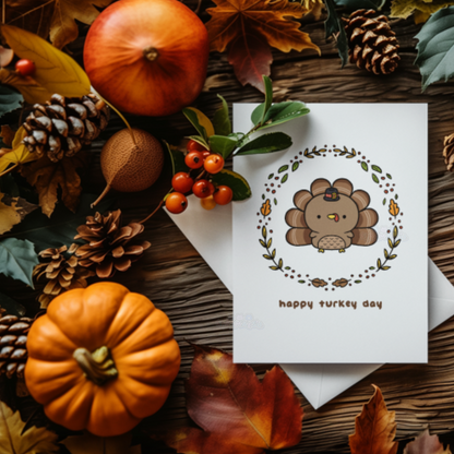 Happy Turkey Day Greeting Card