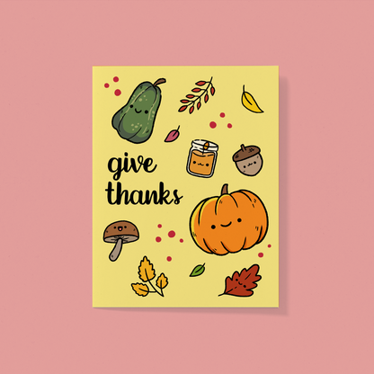 Give Thanks Greeting Card