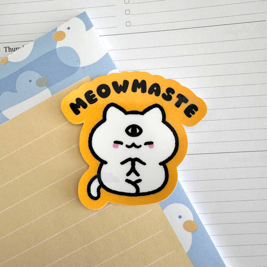 Meowmaste Sticker