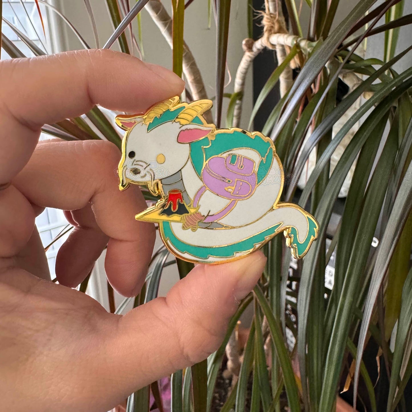 Haku the Student Enamel Pin