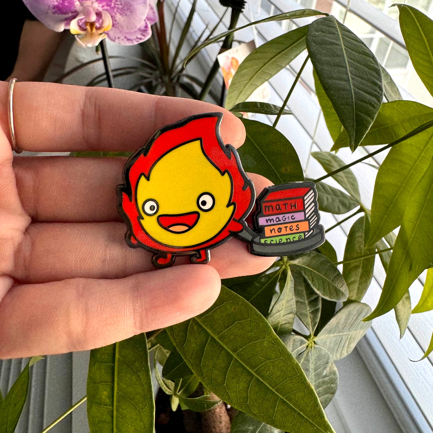 Calcifer the Student Enamel Pin