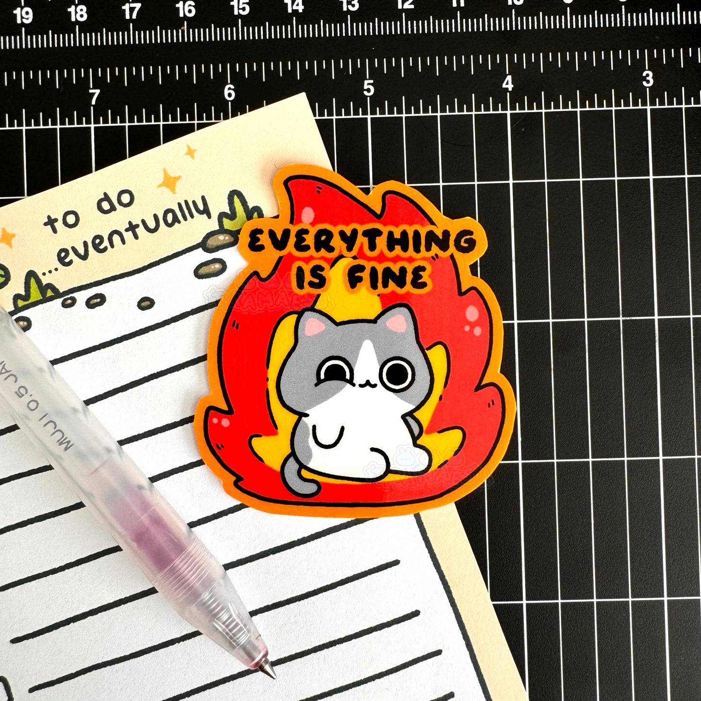 Everything Is Fine Sticker