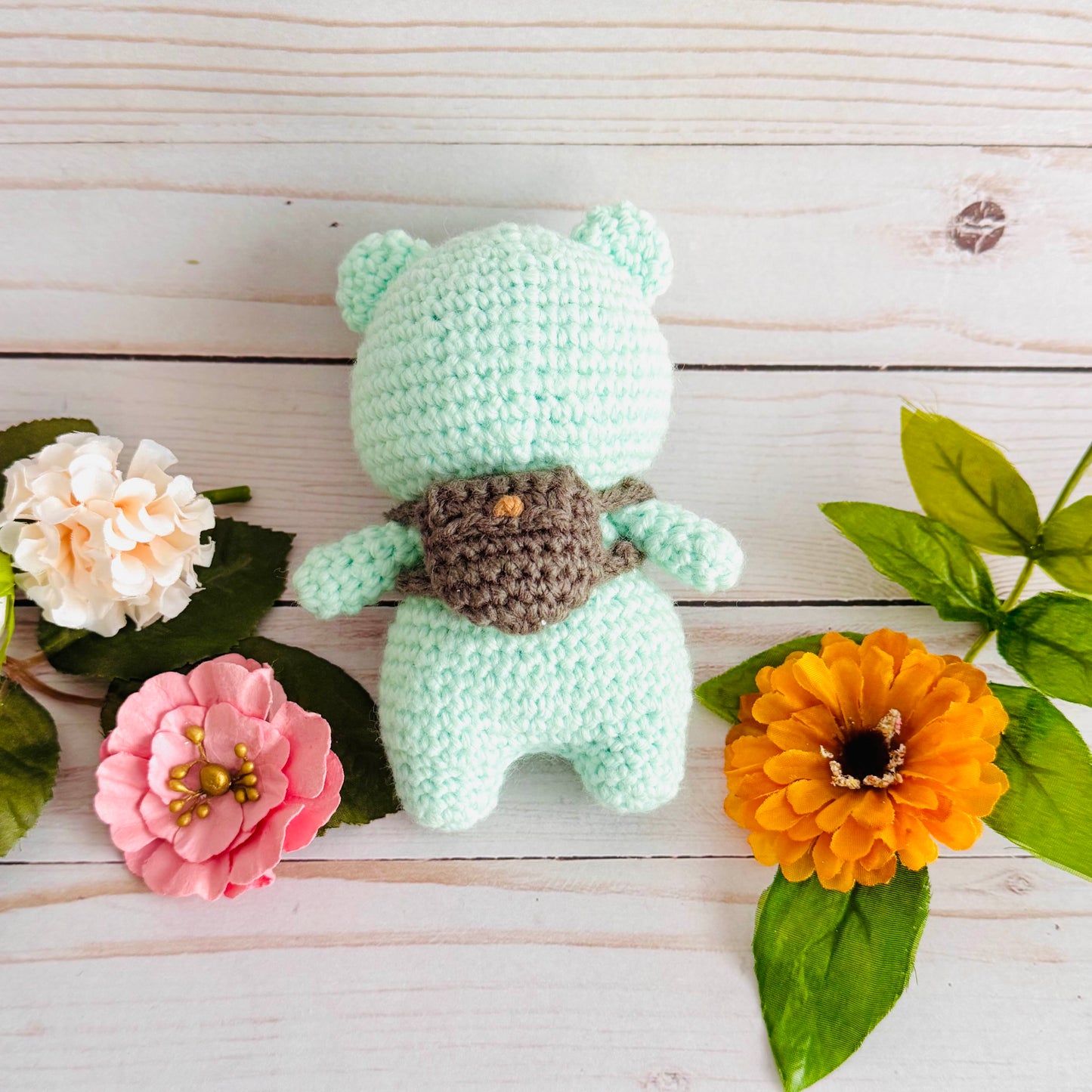 Mint Cat Crochet Plushie