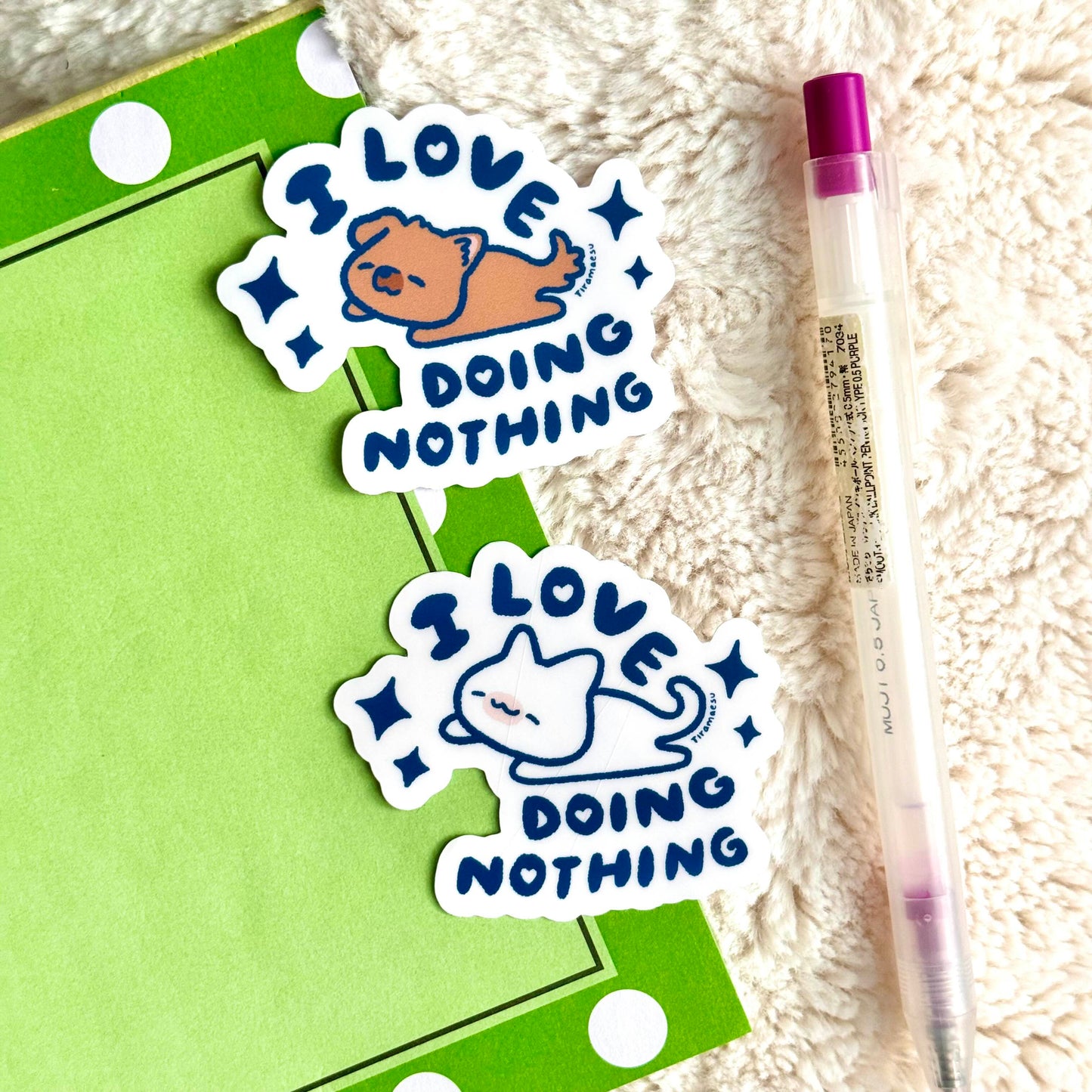 I Love Doing Nothing Sticker