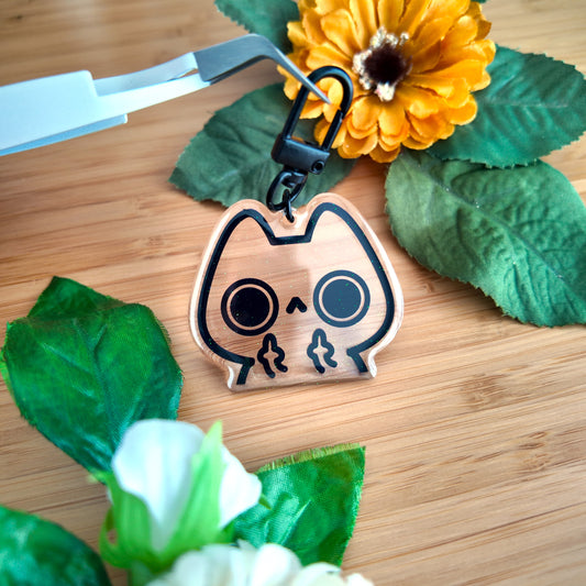 Flipping Cat Keychain