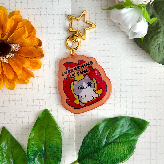 Everything is Fine Keychain
