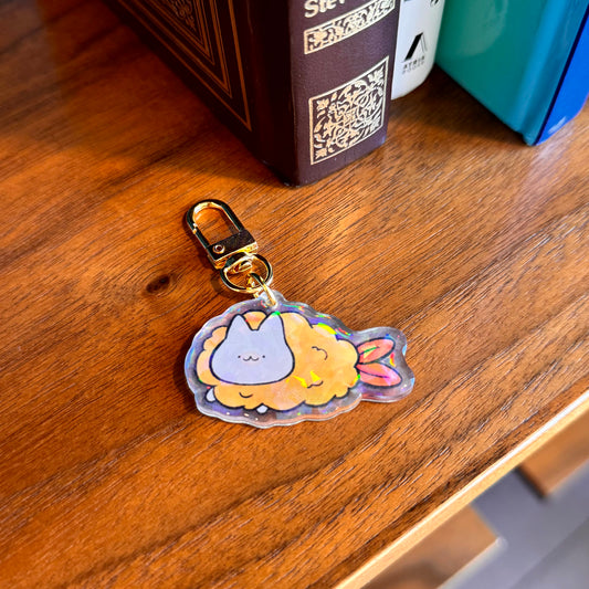 Shrimp Catpurra Sushi Keychain