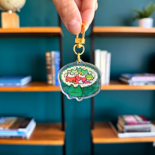 Catlifornia Sushi Keychain