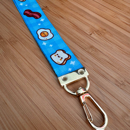 Breakfast Buddies Wristlet Lanyard