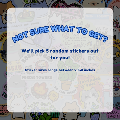 Die Cut Sticker Mystery Bag