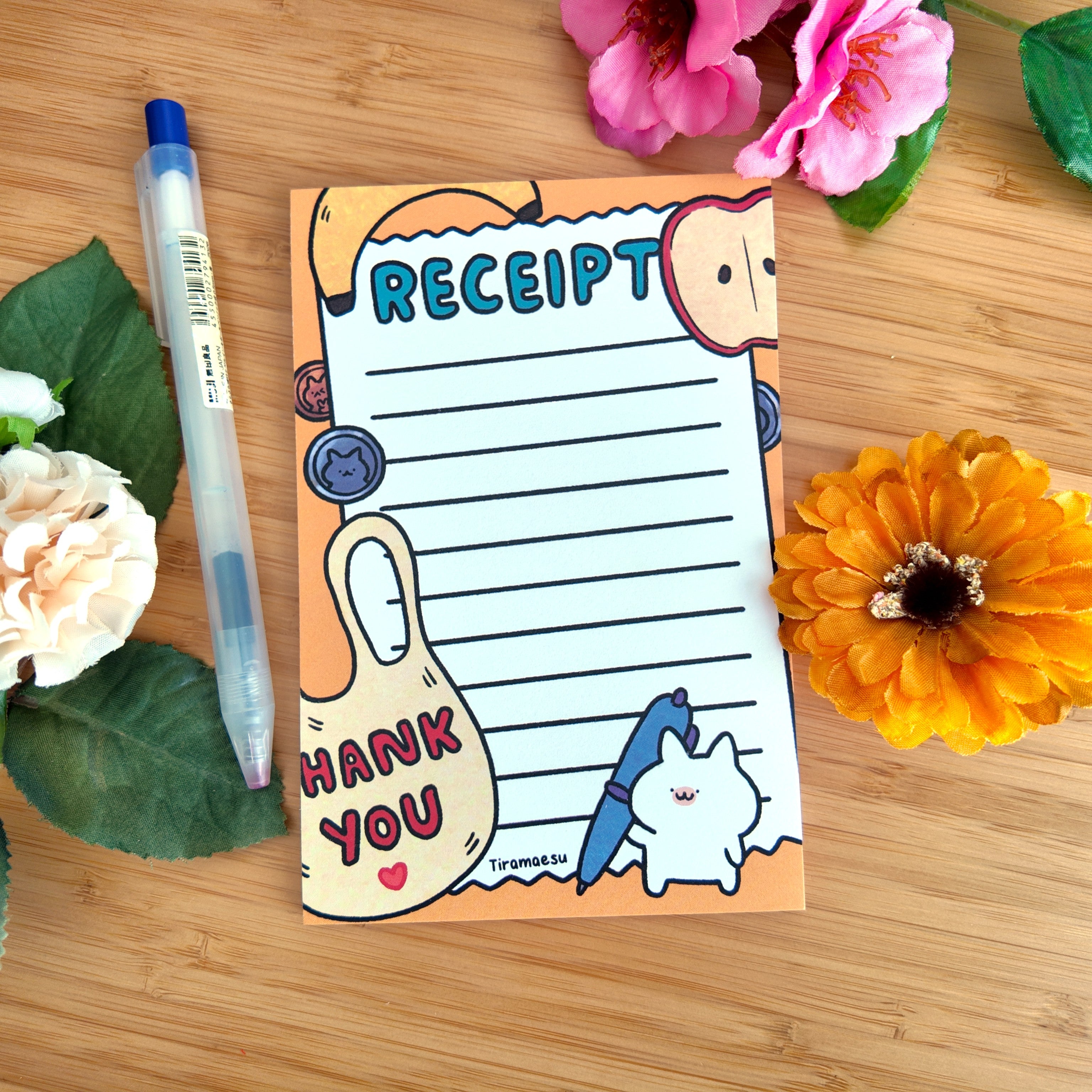 Receipt Notepad – Tiramaesu