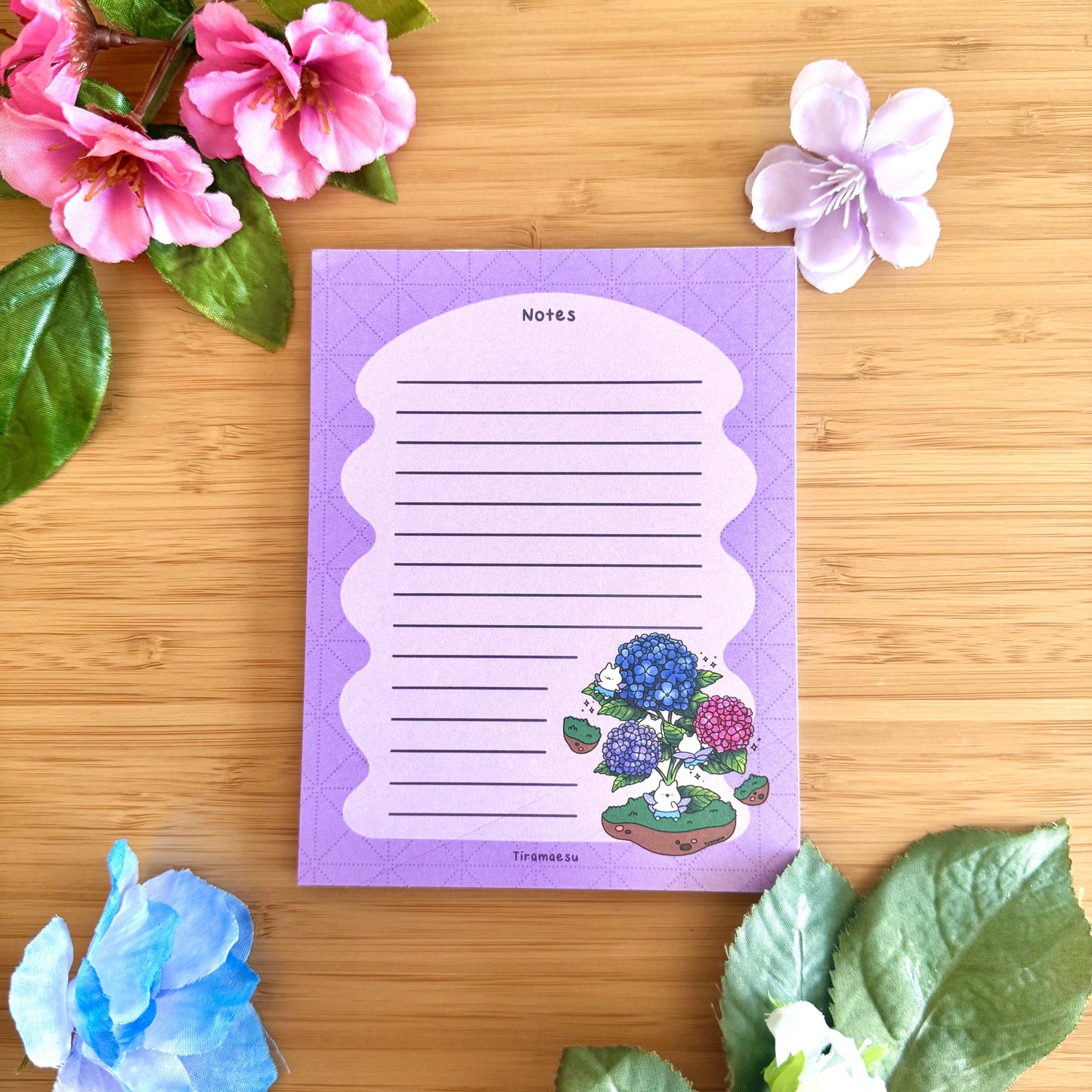 Hydrangea Notepad