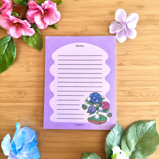 Hydrangea Notepad