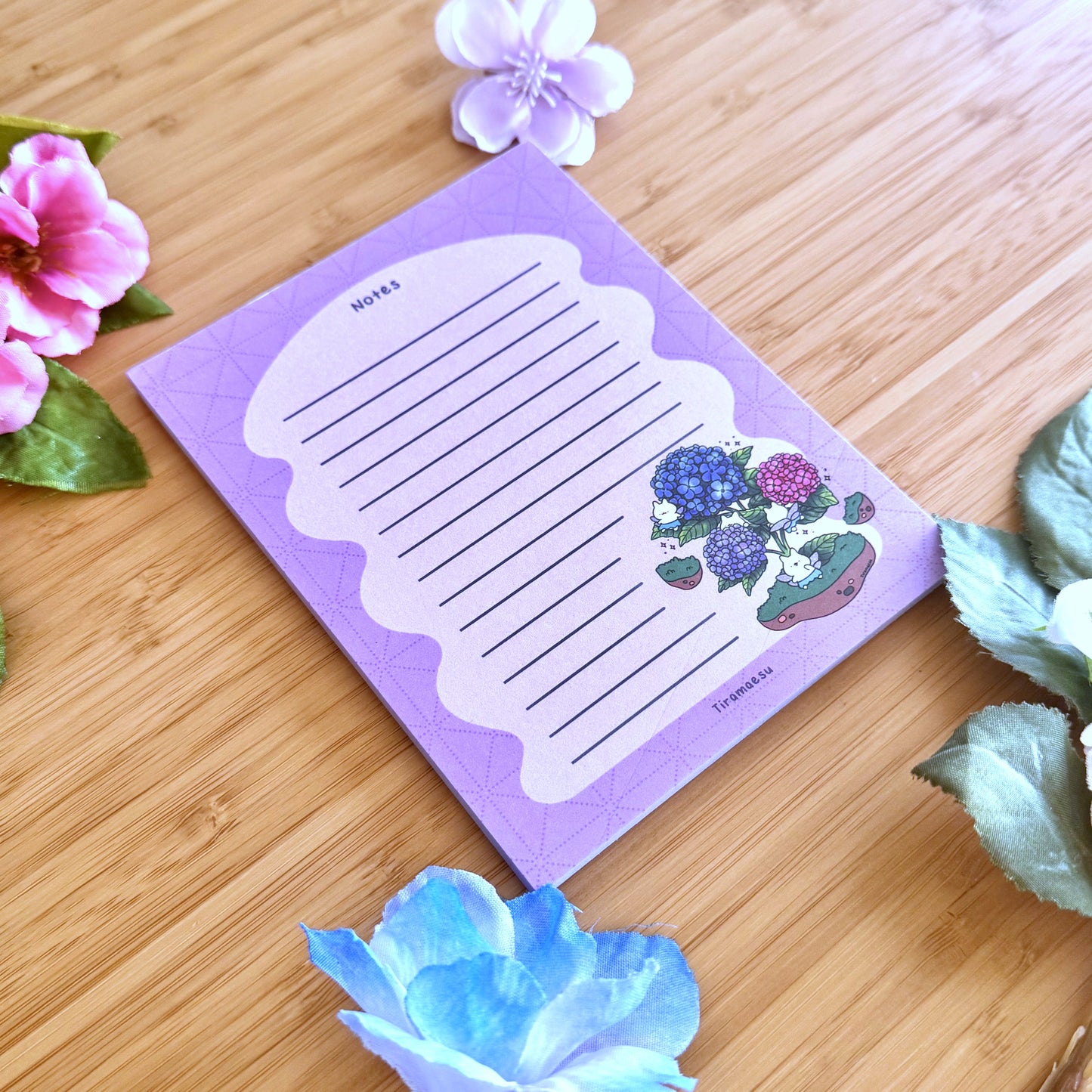 Hydrangea Notepad