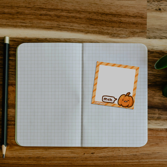 Meh Pumpkintama Square Notepad