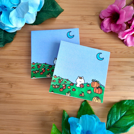 Pumpkin Picking Square Notepad