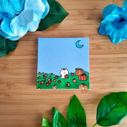 Pumpkin Picking Square Notepad