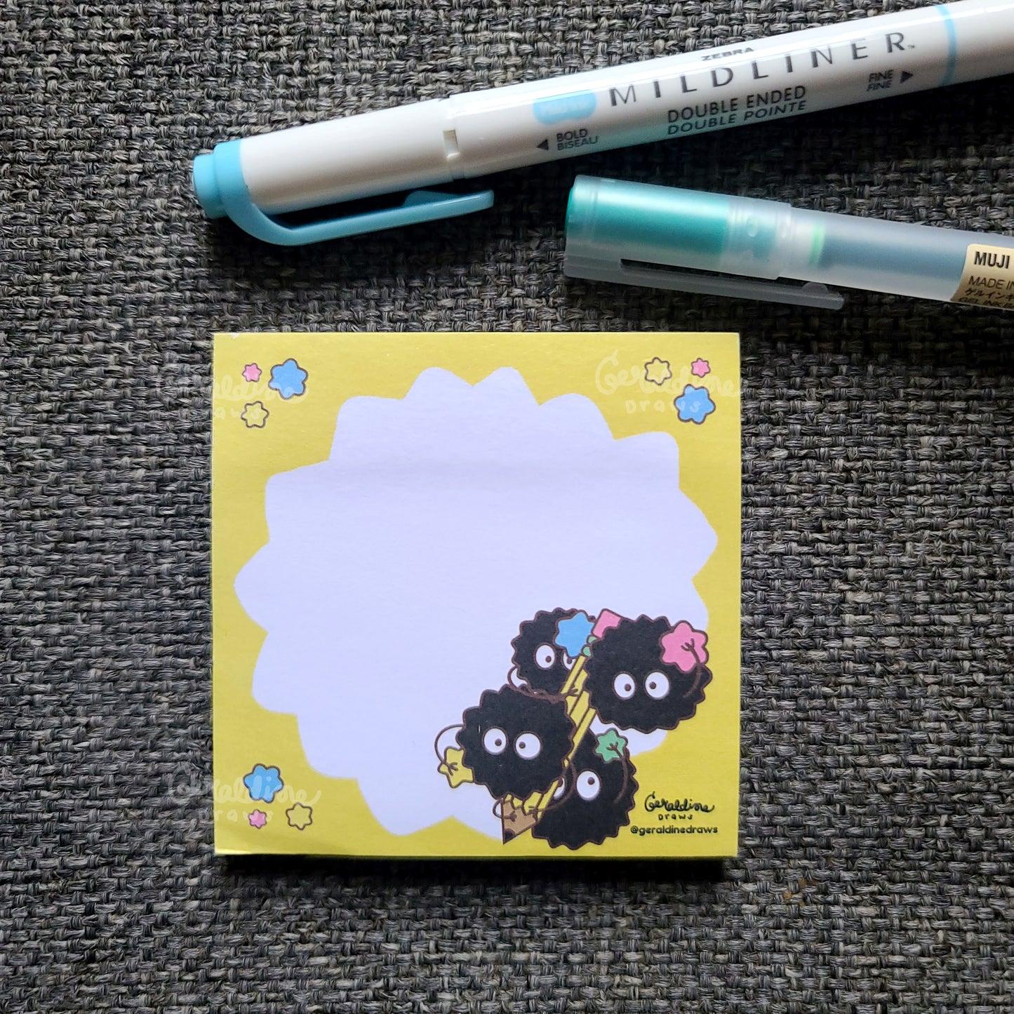 Back to School Soot Sprites Sticky Notes