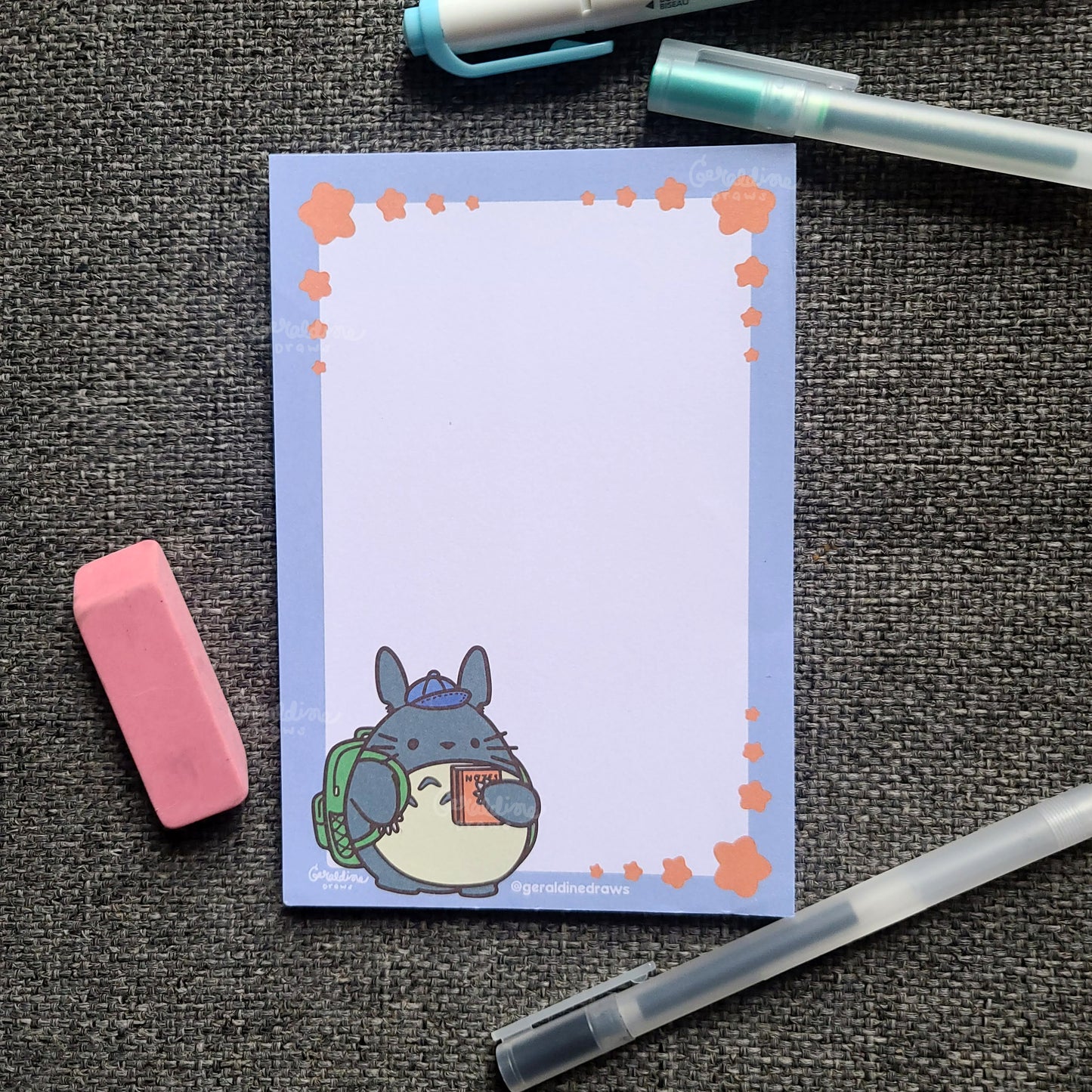 Back to School Totoro Notepad