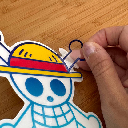 One Piece Strawhat Pirates Peeker Sticker