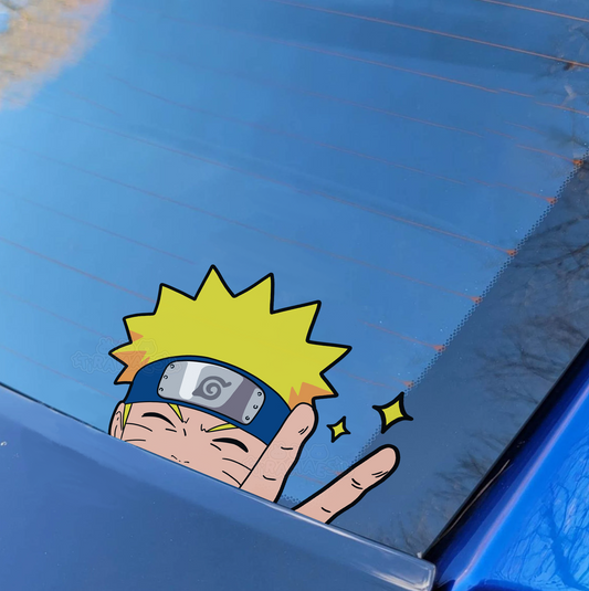 Naruto Peace Peeker Sticker