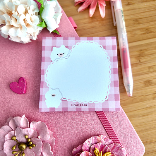 Lace Heart Sticky Notes
