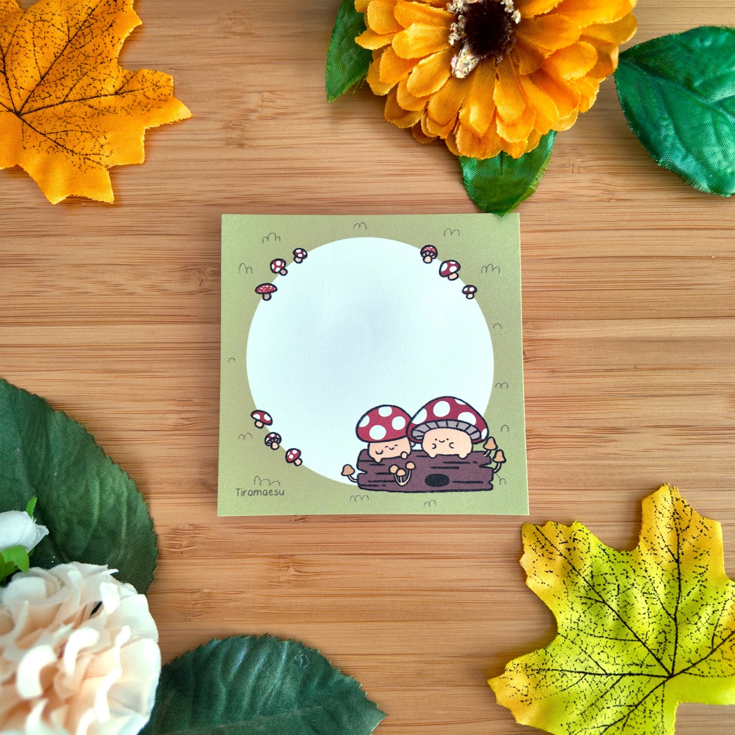 Mushroom Buddies Sticky Notes